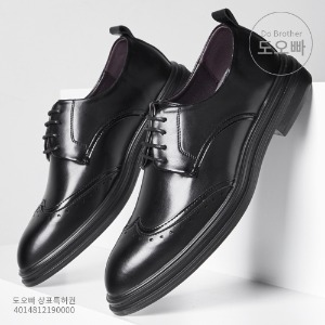 두룬 남성 가죽 정장구두 영국 스타일 신발