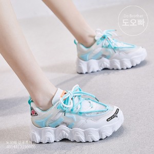 민서아 여성 운동화 포인트 메쉬 패션 신발