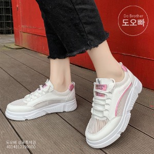 노파이브 여성 가죽 키높이 운동화 신발