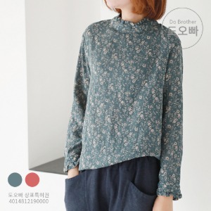 RA46 여성 블라우스 꽃무늬 셔츠
