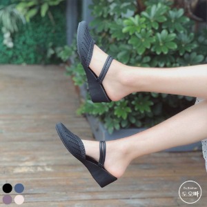 큐리리 여성 웨지 샌들 스트렙 여름 신발
