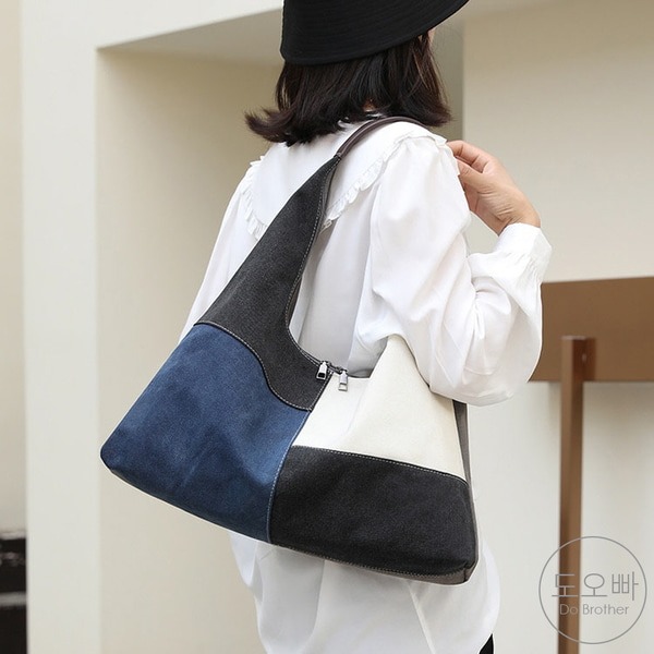 도오빠 라사콜  여성 캔버스백 숄더 호보백 대용량 토트 핸드백 여자숄더백 사계절 가방