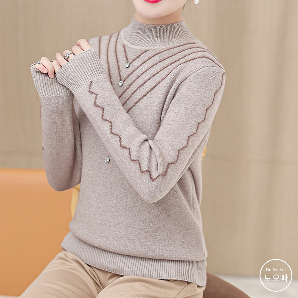 여성 기모 스웨터