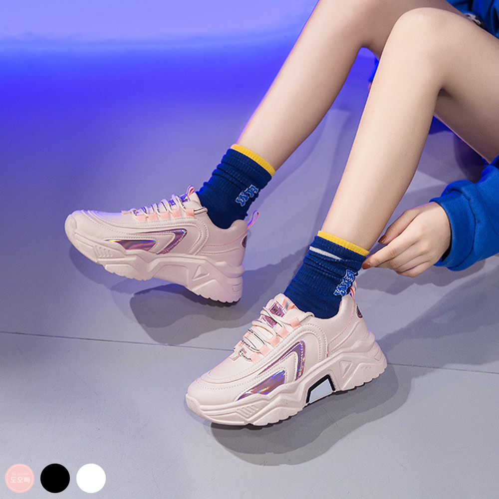 구오슈 여성 운동화 키높이 런닝화 플랫폼 신발