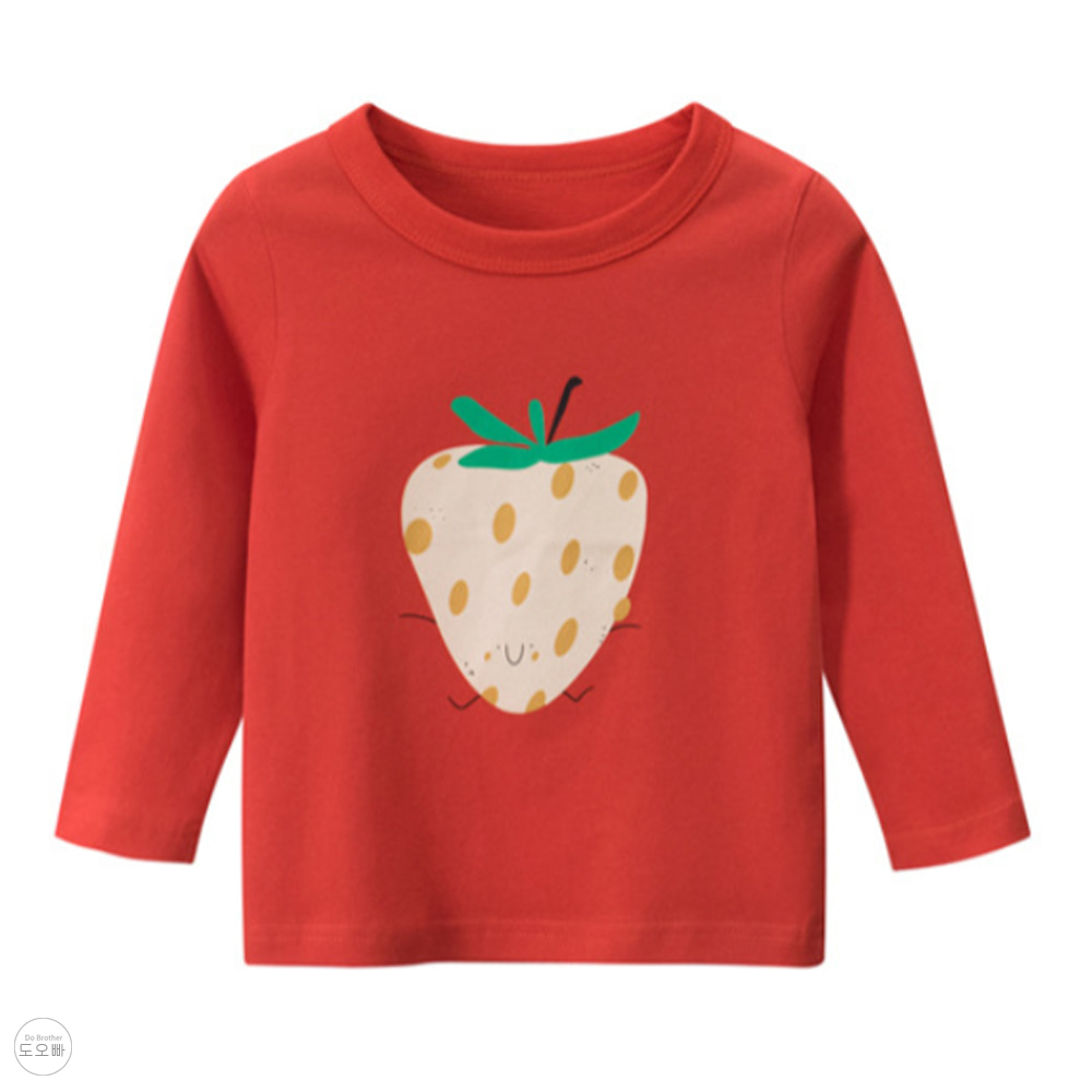 아동 딸기 티셔츠